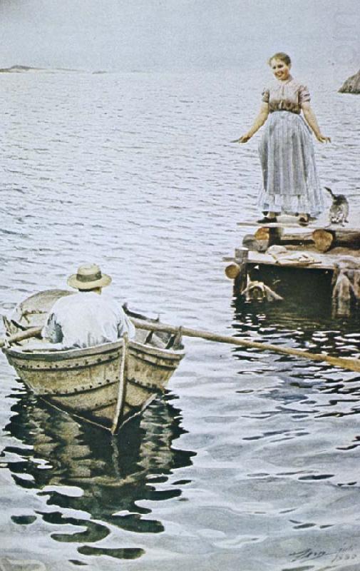 Anders Zorn en siren china oil painting image